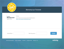 Tablet Screenshot of montalembert.edulog.fr