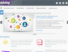 Tablet Screenshot of edulog.fr